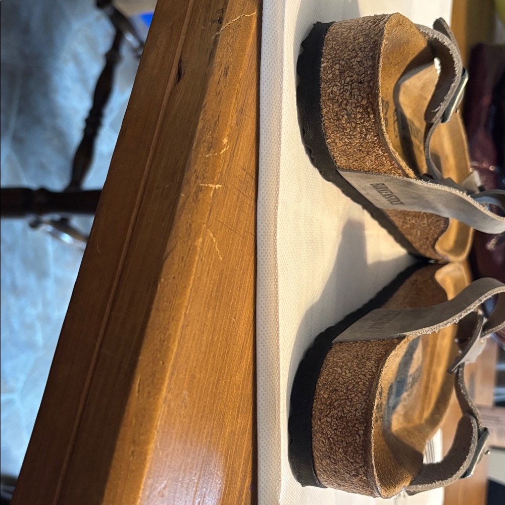 Birkenstock Beige Braided Sandals - Picture 6 of 10